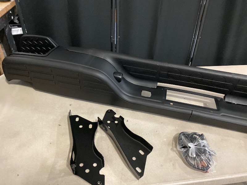 Photo 1 of Black Rear Bumper w/Corner Steps For 1999-2006 Chevy Silverado GMC Sierra 1500