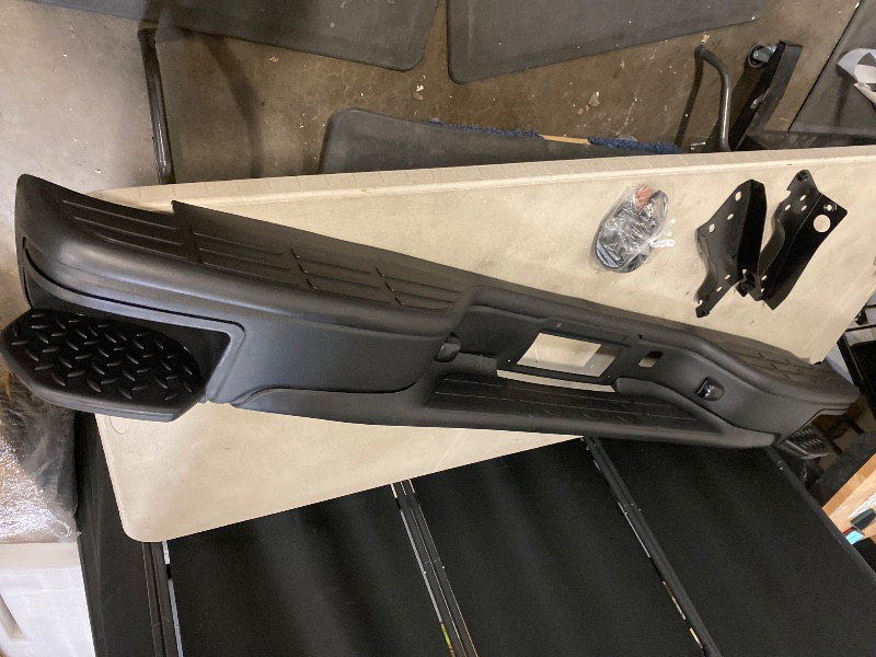 Photo 1 of Black Rear Bumper w/Corner Steps For 1999-2006 Chevy Silverado GMC Sierra 1500