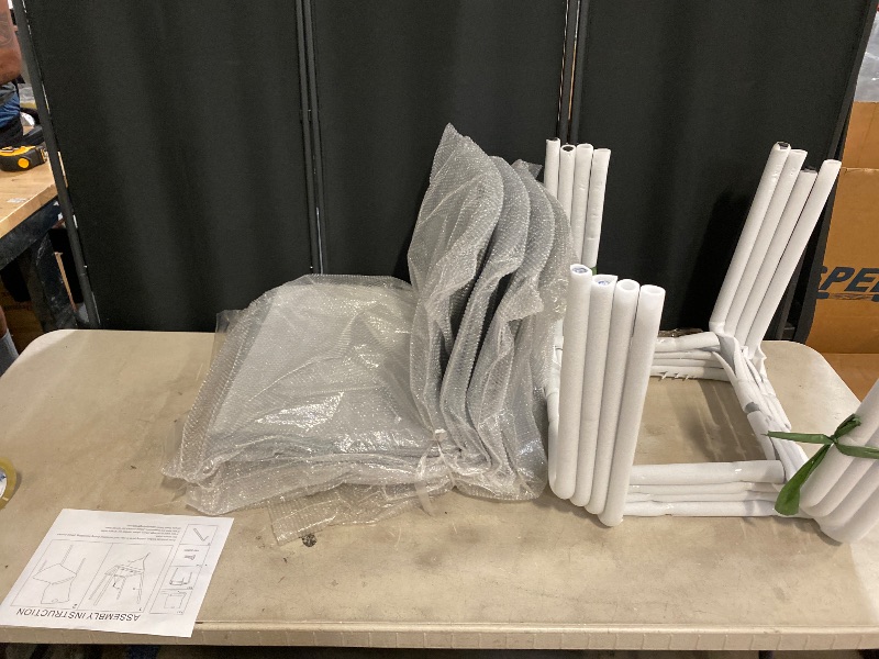 Photo 1 of Stackable Chairs Set of 4, Waiting Area & Breakroom Chairs in White with Back
