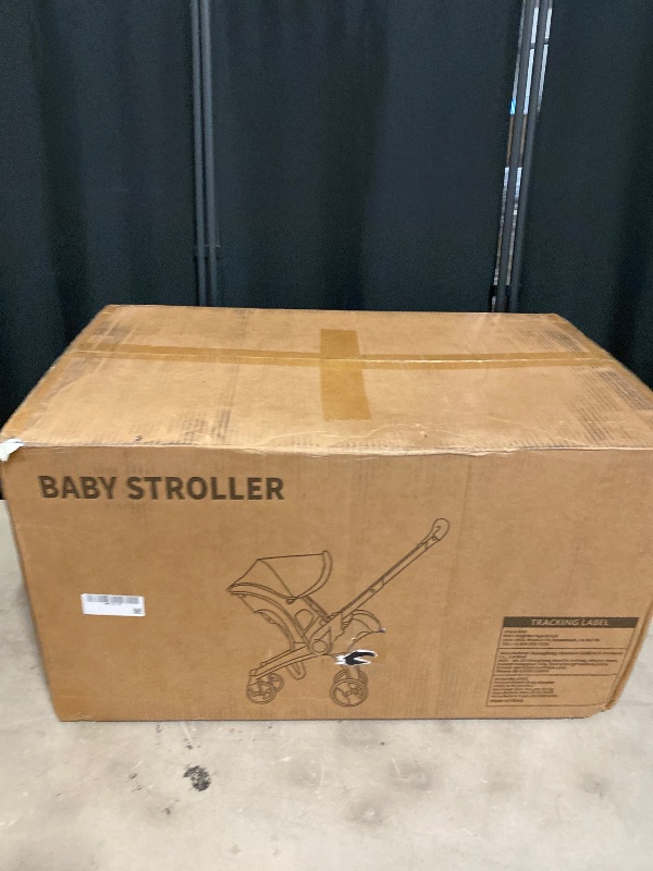 Photo 1 of Multi-Functional Baby Stroller, Lightweight 4 in 1 Folding Stroller, Ultra Compact & Airplane-Friendly Travel Systems, One-Handed Folding Cradle for Toddler, Only 19.84 lbs