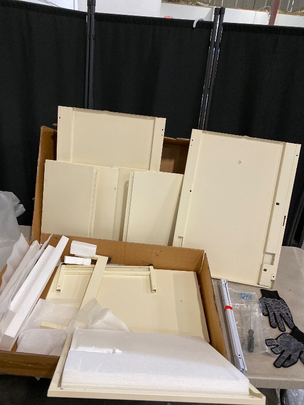 Photo 1 of 2 Drawer File Cabinet with Lock,White Metal Office Drawers Filing Cabinets for Home Office, Two Drawer Under Desk File Cabinet for Hanging Letter,Easy Assemble