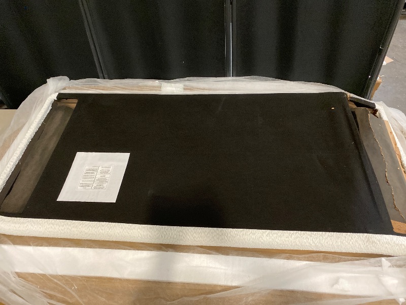 Photo 1 of Only Box 1 of 3 | Upholstered Canopy Bed with Four-Post Metal Frame, Padded Headboard and Transitional Style - Bedroom - Full Size | Missing Box 2 and 3/3