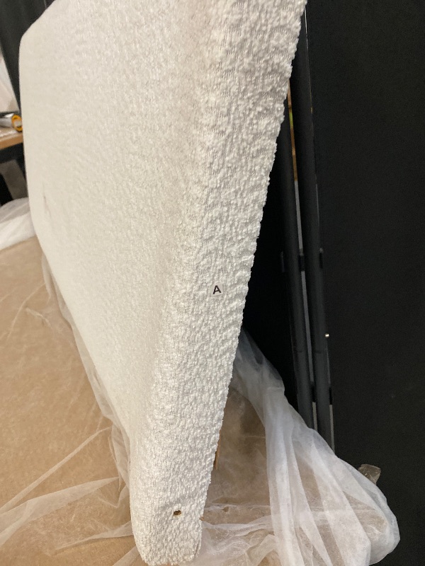 Photo 1 of Only Box 1 of 3 | Upholstered Canopy Bed with Four-Post Metal Frame, Padded Headboard and Transitional Style - Bedroom - Full Size | Missing Box 2 and 3/3