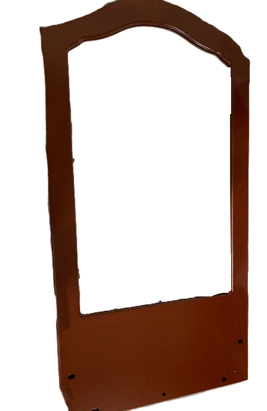 View 1 of 29" x 16" Vanity Furniture Mirror Cappuccino with Arched Styling