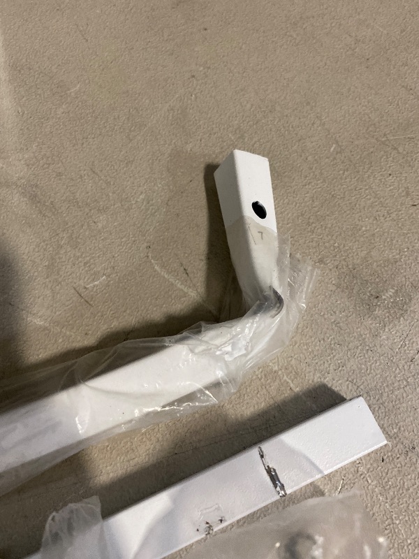 Photo 1 of 3 Pack 40" x 1" White Metal Poles for Furniture