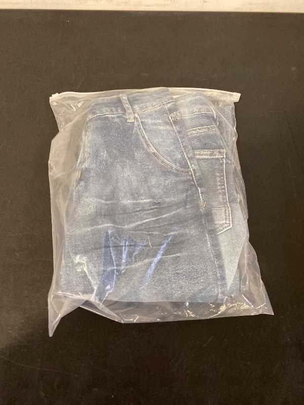 Photo 1 of L Relaxed Fit Wide Legs Denim Jeans Light Wash Blue