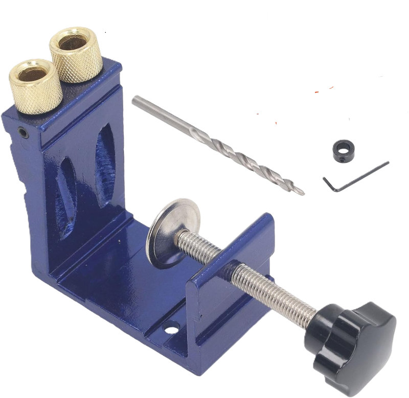 Photo 1 of Adjustable Joint Angle Tool for Face Frame Cabinets and Repair - Aluminum Alloy Pocket Hole Jig Kit, Woodworking Dowel System for DIY and Professional Carpentry, Mini Size