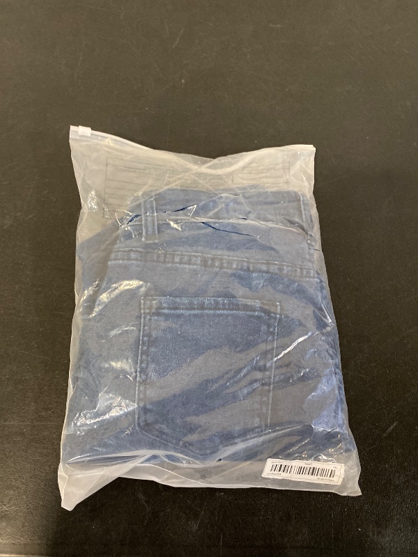 Photo 1 of M Fall Women Clothes, Dark Blue Wash Fitted Denim Pants With RhinestonTrim And Raw Fringe Asymmetrical Hem Jeans. For Everyday Wear, Going Out, Concerts, Festivals,Party
