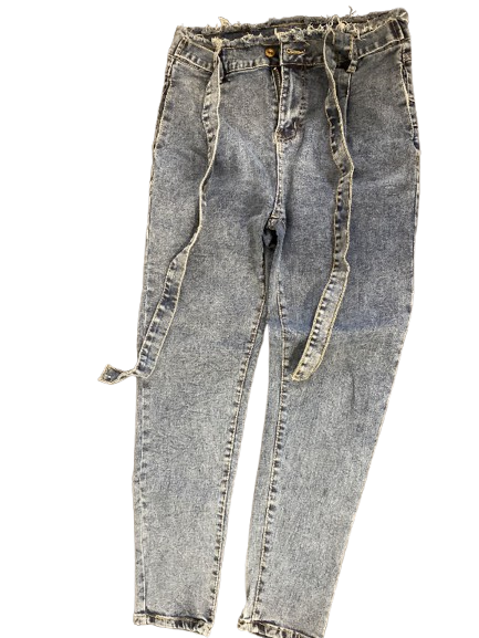 Photo 1 of L Ankle Belt Denim Jeans Blue Wash