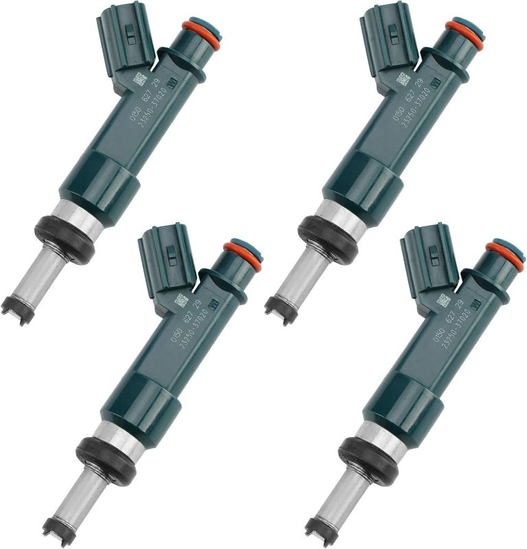 Photo 1 of Fuel Injectors 12 Holes 4Pcs,Compatible with 2010-2015 Toyota Prius/Prius V/Lexus CT200h 1.8L Engine, Replace# 23250-37020,23250-37021, 23209-39195, 23209-39196
