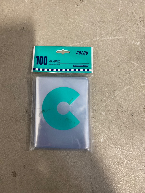 Photo 1 of 100 ct Clear Card Sleeves for Trading Cards, Soft Baseball Sports Card Sleeves, Soft Plastic Protector Fit for MTG Game Standard Cards