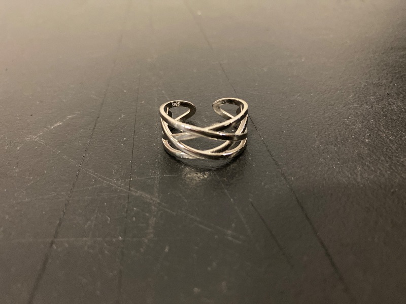 View 2 of 5925 Sterling Silver Vintage Braided Band Ring Size 8