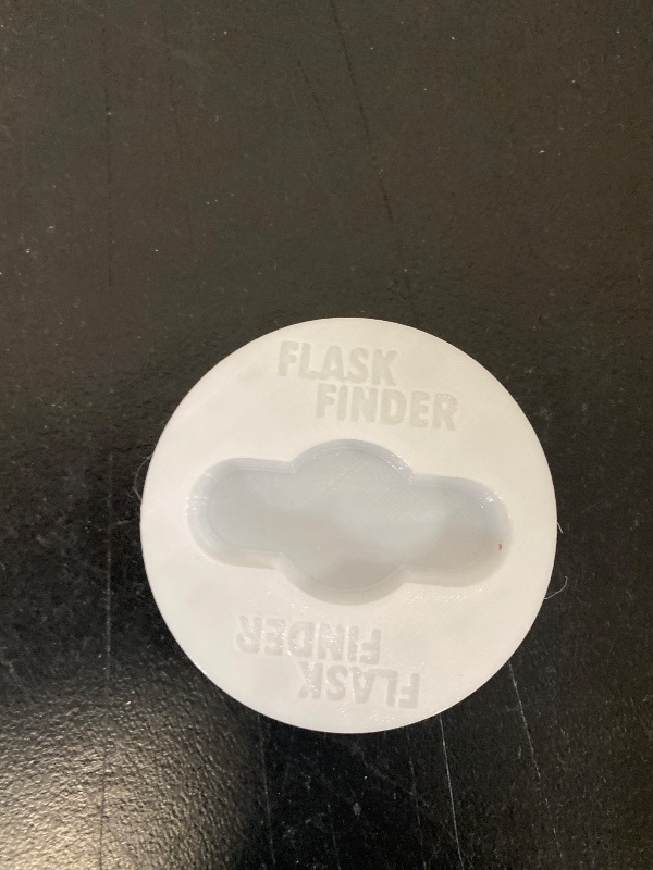 Photo 1 of FlaskFinder™ Water Bottle AirTag Holder – Fits Stanley, Hydro Flask, YETI, Owala, and more – Hides Apple AirTag in a flexible silicone boot – Location tracker accessory