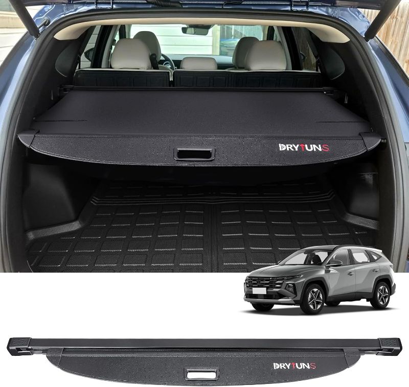Photo 1 of Cargo Cover for Hyundai Tucson 2022-2026, Retractable Trunk Cover Privacy Shade for 22-26 Hyundai Tucson (Leather)