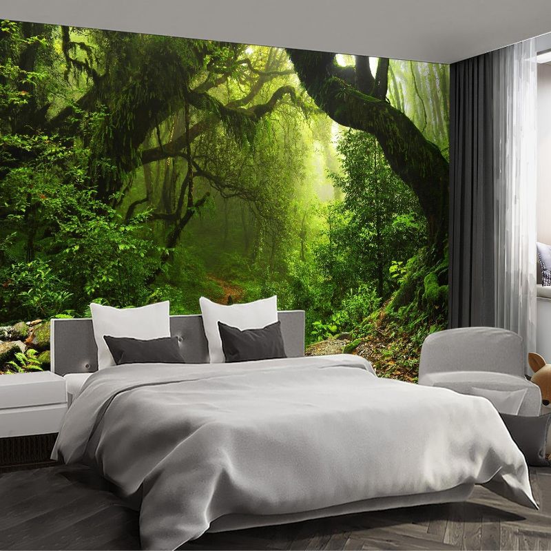 Photo 1 of Forest Landscape Large wall murals Woodland Tree Peel and Stick self Adhesive Wallpaper for Bedroom Living Room - 120"x183"