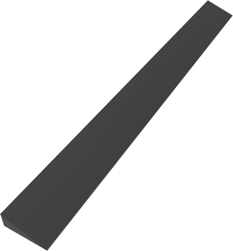 Photo 1 of 1.2" Rise Rubber Threshold Ramp for Doorways, Wheelchair Ramp for Home Entrance, Door Threshold Ramp for Wheelchairs, Walkers, Scooters, Strollers – Cuttable & Non-Slip Rubber Door Ramp