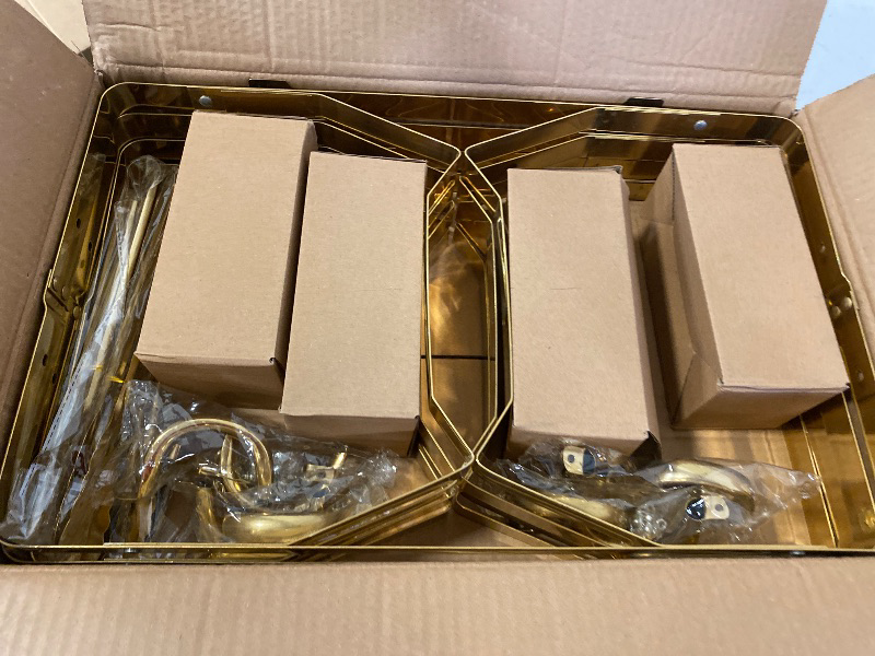 Photo 1 of 4 Pack Chafing Dishes for Buffet 9QT, Chafing Dish Buffet Set Rectangular with 4 Serving Tongs, Full Size Chafing Pan, Buffet Server Warmer Parties New Year, Chafers and Buffets Warmers Sets