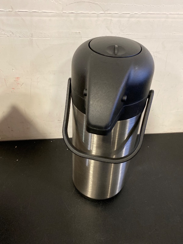 Photo 1 of Coffee Carafe for Keeping Hot - 102oz/3L Airpot Coffee Dispenser with Pump - Insulated Stainless Steel Hot Beverage Dispenser for Parties - Thermal Carafe for Hot Drinks Water Tea Chocolate