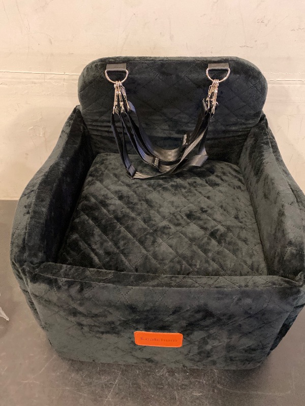 Photo 1 of Dog Booster Car Seat for Small/Medium Dogs Up to 35lbs,Elevated Cushion Fits in Front/Back Seat,Fully Detachable and Washable,2 Storage Pockets & Dog Leashes,Easy to Install(Black,Medium)