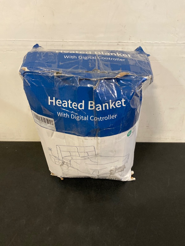 Photo 1 of Cozy Heated Blanket Twin Size - Fast Warming Electric Bed Blanket with 6 Heat Settings & 4 Hours Auto-Off, Ideal Gift for Her, 62"x84", Slate Grey