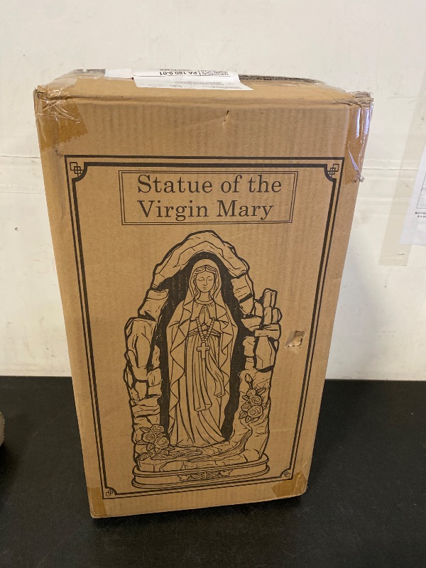 Photo 1 of 18" Catholic Virgin Mary Statue - Praying Blessed Mother Mary Statue for Altar Devout Home Yard Patio Lawn Hallway Decor,Outdoor Catholic Resin Sculpture Decoration, Religious Gifts to Mom