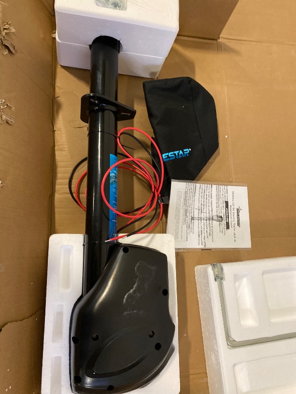 Photo 1 of POLESTAR Electric Trailer Jack, 5000lbs Electric Power A-Frame Tongue Jack with Waterproof Protective Cover & LED Light for Travel Trailer Camper, RV, 12V DC with Hard Wiring, 9"-27" Lift | Dirty