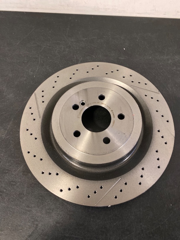 Photo 1 of 09.B879.11 UV Coated Pillar Vented drilled + Slotted Rear Brake Rotor MERCEDES-BENZ OE# A2314230212