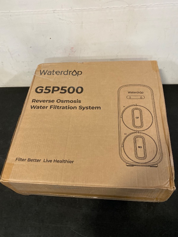 Photo 1 of Waterdrop G5P500A Alkaline Mineral pH+ Reverse Osmosis Water Filter, NSF/ANSI 58 & 372 Certified, 8 Stage Reverse Osmosis System, 500G RO Water Filtration System, 2:1 Pure to Drain, Reduces TDS