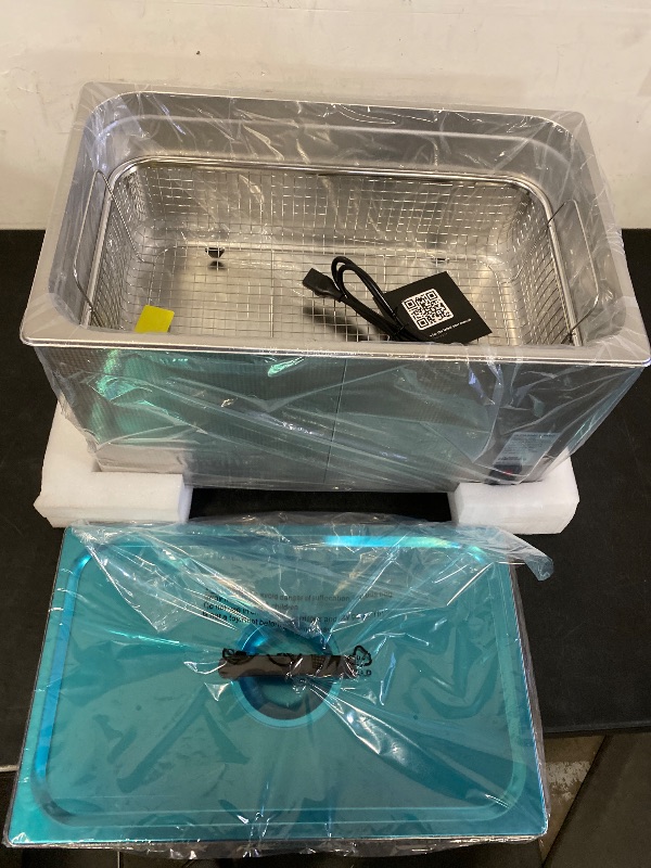 Photo 1 of 30L Digital Ultrasonic Cleaning Machine with Heater and Timer, 600W Stainless Steel Ultrasonic Cleaner Machine, 7.9 gal Ultrasonic Parts Cleaner for Retainer Glasses Auto Tool Machine Part