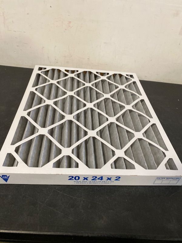 Photo 1 of Filter King 20x24x2 Air Filter (MERV 8) Dust & Allergy Control AC Furnace Filters, MADE IN USA, HVAC, Pleated, Electrostatic (Actual Size: 19.5 x 23.5 x 1.75)