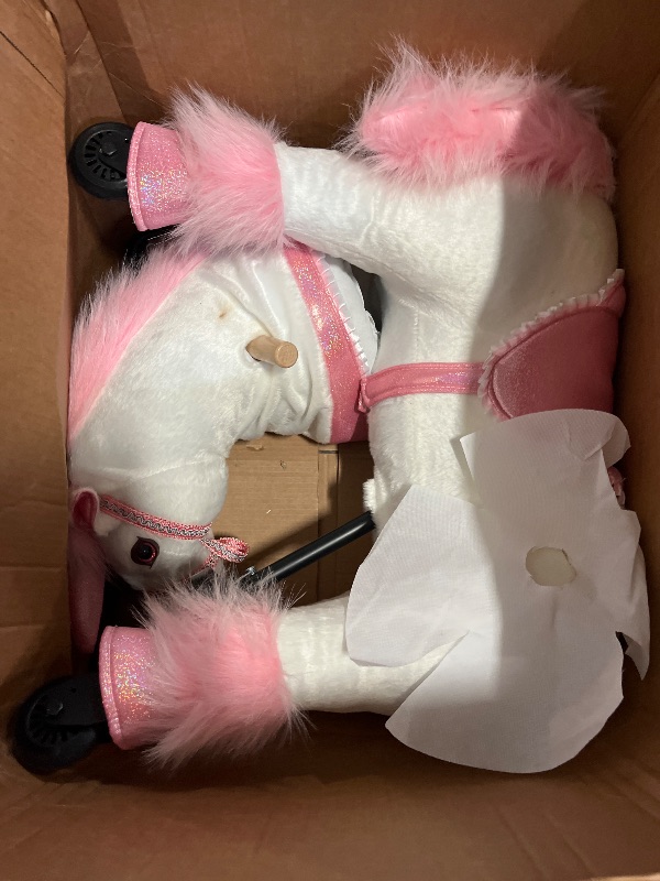 Photo 1 of Ride On Unicorn Toy for Kids and Adult, Ride On Unicorn Mechanical Plush Animal, No Battery Or Electricity