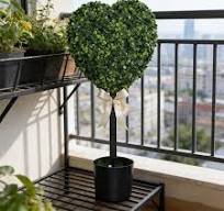 Photo 1 of FastXmas Heart Boxwood Topiary, Heart Artificial Plant with Pot, Mini Greenery Door Kitchen Decorations for Indoor Outdoor Home Decor