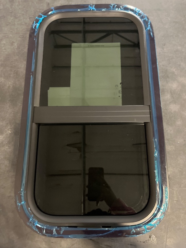 Photo 1 of 23*13in Black Vertical RV Window,20% Transmittance ,Tempered Glass,Aluminum Frame,Easy Install,Mosquito-Proof Mesh,for RVs & Trailers