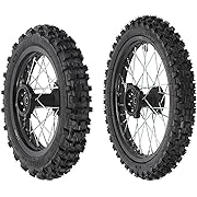 Photo 1 of 14" / 12" Wheels Kit, 60/100-14 and 80/100-12 Wheel Tire and Rim Kit, Disc Brake Wheel Tires Rim With 15mm Bearing for Off Road Dirt Pit Bike