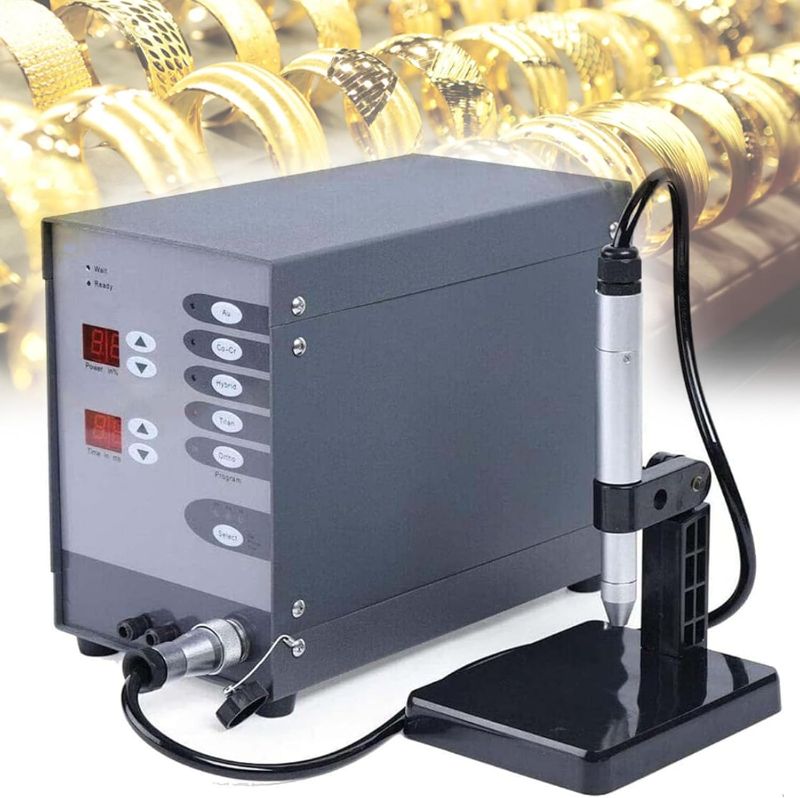 Photo 1 of Spot Welder Permanent Jewelry Welder Kit,110V 60HZ Pulse Argon Arc Welding Machine,DIY Jewelry Repair Gold,Aluminum Titanium Welding and Orthodontics for Jewelry Restoration