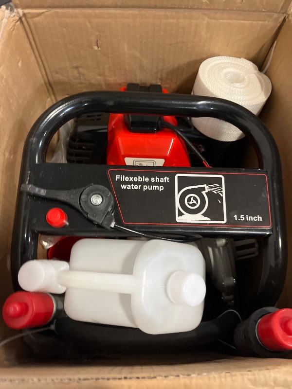 Photo 1 of 2-Stroke Water Transfer Pump 1.25KW 43CC Gasoline Engine Water Pump 1.5 Inch Flex Shaft Water Pump Gas Powered Water Pump High Pressure Water Trash Pump for Irrigation Drainage| US STOCK