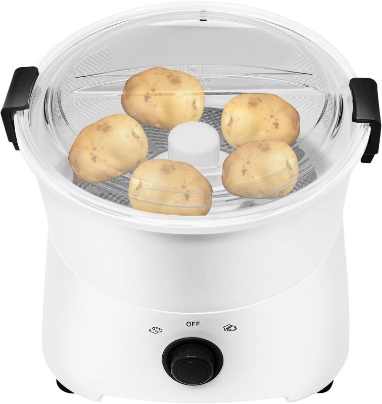 Photo 1 of Electric Potato Peeler,85W Kitchen Automatic Rotating Peeling Tool,Automatic Peeler Spinner,Kitchen Peeling Machine for Potatoes,Apples,Vegetables (Grey)