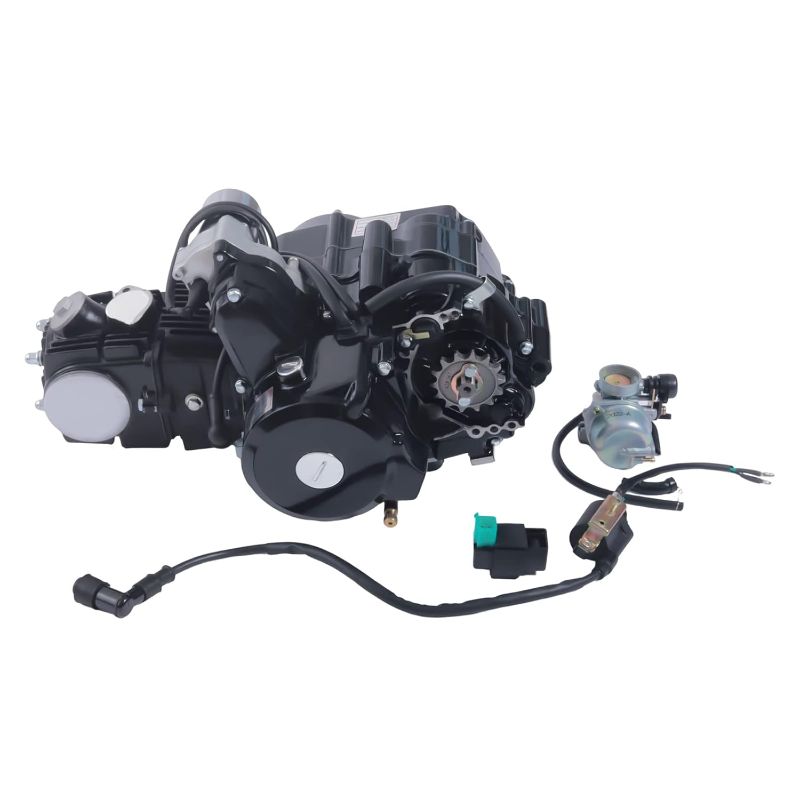 Photo 1 of 110CC Engine Motor, 4 Speed ATV Quad Engine Motor Complete Kit, Kick Start Motor Engine w/Reverse for Go Kart, Dirt Bike, ATV, Pit Bike