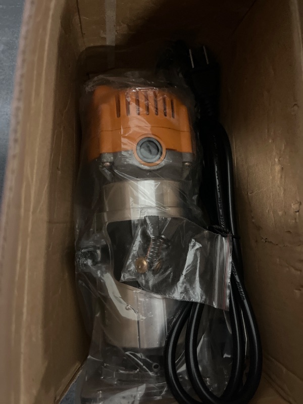 Photo 1 of AVID POWER 630W 5.3 Amp Wood Router Tool with Fixed Base Compact Router for Woodworking, 35,000 RPM, 1/4” collet & 5 Trim Bits, Straight & Roller Guide, 2 Wrenches and Carbon Brushes