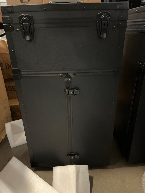 Photo 1 of Makeup Rolling Train Case Large Storage Cosmetic Trolley, Professional Cosmetic Organizer Box with Three Adjustable Rod Lengths Salon Barber Case Traveling Cart Trunk,15.75 * 11.81 * 31.5in