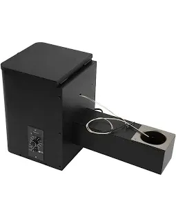 Photo 1 of Pellet Smoker Hopper Assembly Kit, Electric Wood Pellet Smoker Grill Part with Dual-Functional Wind Mechanism and LED Visual Feedback Screen, Electric Pellet Hopper Conversion Kit 180-450? Range