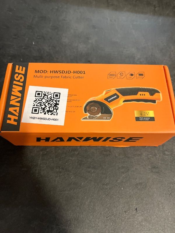 Photo 1 of HANWISE 4.2V Cordless Electric Scissors 2000mAh 10000 RPM Rotary Cutter
