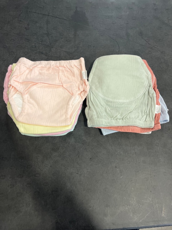 Photo 1 of 8-Pack Baby Training Briefs - Soft Breathable Toilet Training Pants for Boys & Girls, Assorted Colors with Elastic Waistband & Adjustable Drawstring, Potty Training Underwear, Baby Underwear, Comfortable Babywear, Simple Design, Durable babywear
