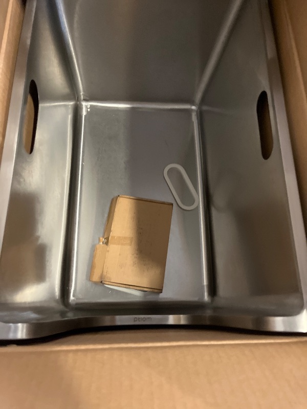 Photo 1 of Stainless Steel Litter Box 13.7'' High Sides, XL Metal Cat Litter Box with Curved Low Entry, Cat Litter Pan for Big & Multiple Cats, Pet Toilet with Handy Wheels for Easy Moving