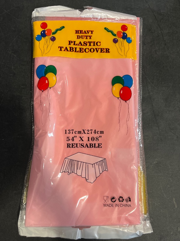 Photo 1 of 4pcs Heavy-duty plastic table covers