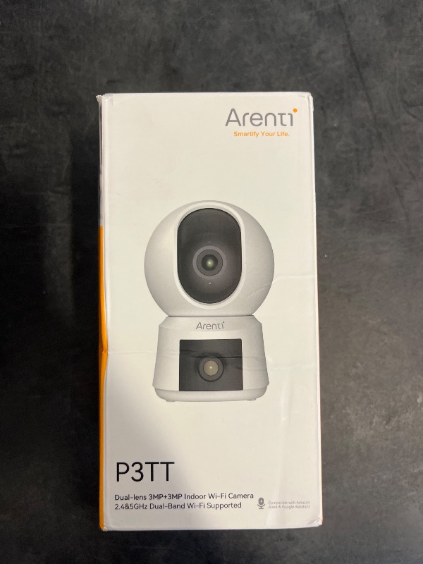 Photo 1 of Arenti P3TT 3MP UHD Dual-Lens Indoor Pan-Tilt Dog Camera