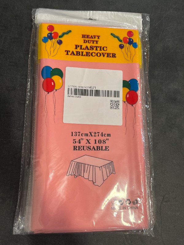 Photo 1 of 4pcs Heavy-duty plastic table covers