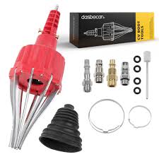 Photo 1 of Dasbecan Universal Pneumatic CV Boot Expander Tool, CV Axle Boot Installation Tool, CV Joint Boot Spreader Removal Tool Kit Compatible with BMW UTV ATV (Red)