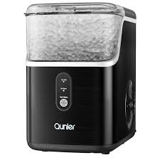 Photo 1 of Qunler Nugget Ice Maker Countertops, 33lbs Per Day Portable Pebble ice machine, Crushed ice maker with Soft Chewable Ice for Home, Party, RV, Camping, Stainless Steel Black