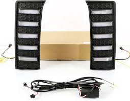 Photo 1 of Compatible With Toyota Tundra 2022 2023 2024 Led Daytime Running Light White/Amber DRL Sequential Switchback Turn Signal Front Bumper Fog Lights Driving Lamp